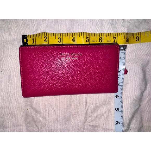 Kate Spade Cameron Street Stacy hot pink bifold large continental wallet - Picture 8 of 8